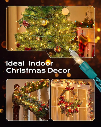 Brightown Clear Christmas String Lights, 100-Count 25ft Incandescent Bulb Mini - Image 3
