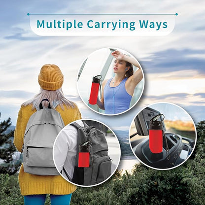 Collapsible Water Bottles 15oz, Odorless BPA-Free Silicone, Leak-Proof Foldable - Image 5