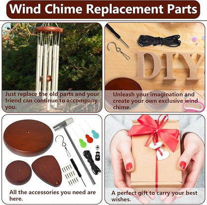 Wind Chime Replacement Parts, Wind Catcher, 19.6FT Nylon Cord, DIY Wind Chime - Image 4