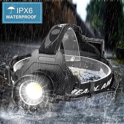 Rechargeable LED Headlamp 1080 Lumen, Super Bright Head Lamp Flashlight - Image 7