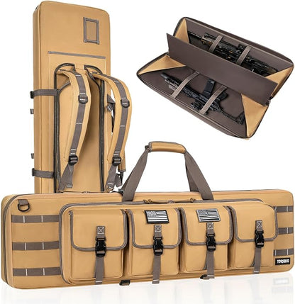 TORIBIO Double Rifle Case Soft Bag 32" 34" 36" 42" 46" 48'' 51“ 55” Gun Case by TORIBIO