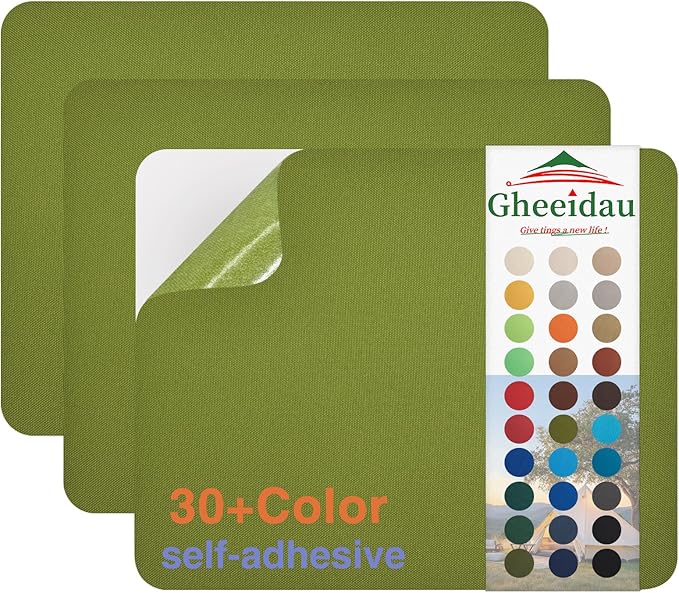 Gheeidau Canvas Repair Patch 9×11 Inch 3Pcs Waterproof Self-Adhesive Fabric by Givethingsanewlife