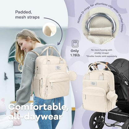 RUVALINO Diaper Bag Backpack-Multifunction Baby Travel Bag - Image 5