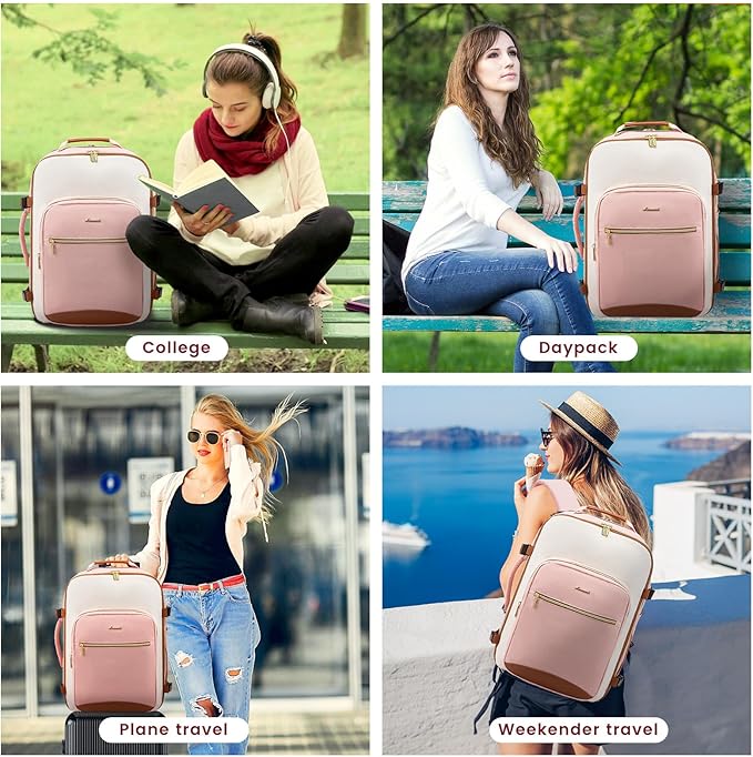 LOVEVOOK 50L Travel Backpack for Women & Men, Airline Approved Carry On Luggage - Image 8