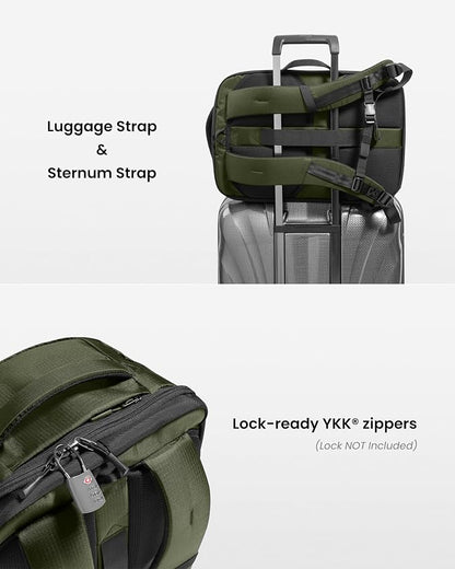 tomtoc Travel Backpack 40L, TSA Friendly Flight Approved Carry-on Luggage Hand - Image 9