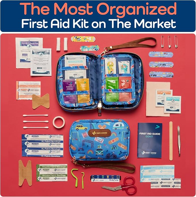 KeepGoing Travel First Aid Kit for Kids – 130 Pc. for Car, Diaper Bag & Backpack - Image 4