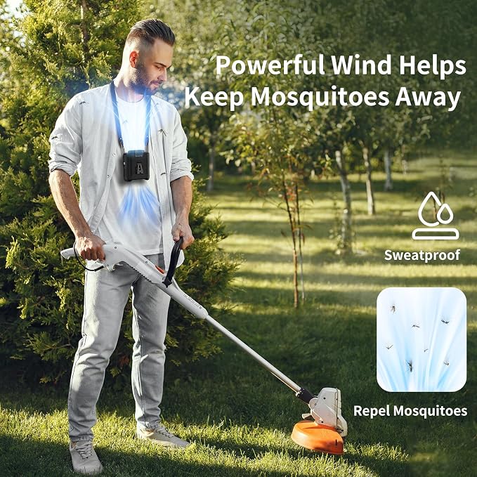 Socool 10000mAh Portable Waist Fan Clip on Wearable Belt Personal Fan - Image 7