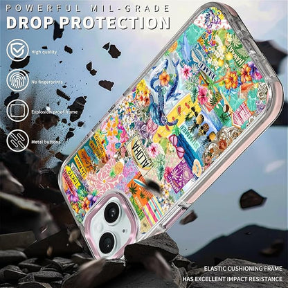 Case for iPhone 14 Plus/15 Plus, Hawaii Aloha Cover Coastal Beach Collage Phone - Image 5