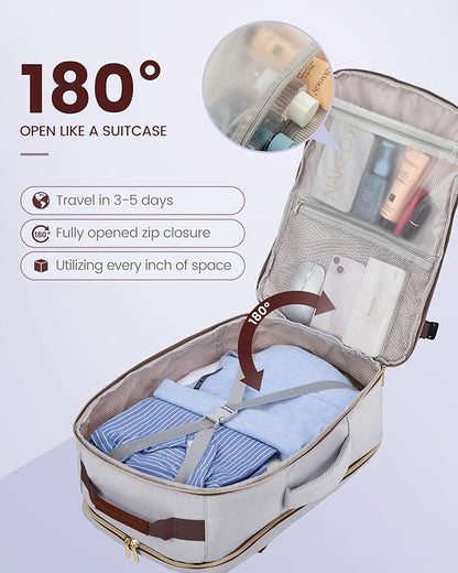 LOVEVOOK Travel Backpack for Women & Men 40L, Airline Approved Carry On - Image 2