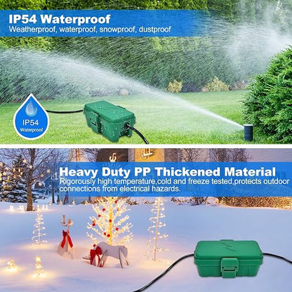 Hrensaw Small Weatherproof Electrical Connection Box, Outdoor Electrical Box - Image 4