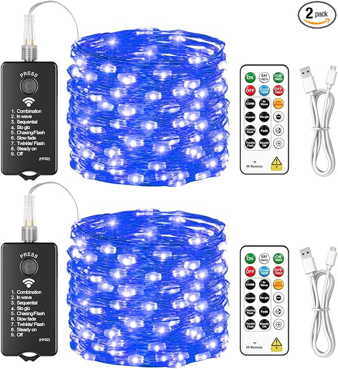 HXWEIYE Rechargeable Fairy Lights by LightUpYourHomewHXWEIYE