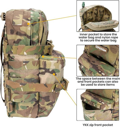 EXCELLENT ELITE SPANKER Tactical MOLLE Hydration Backpack Water Bladder Carrier - Image 4