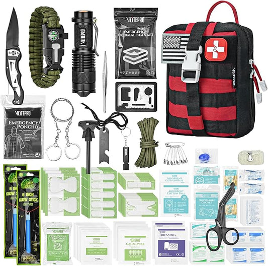 242Pcs Survival First Aid Kit Molle System IFAK Medical Kit by VLITEPRO