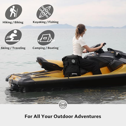 STOVER 5/10/25/30/40/55L Waterproof Dry Bag- Roll-Top Backpack w/Phone Case- - Image 9
