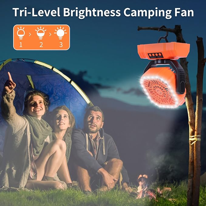 AVV 20000mAh High Speed Portable Camping Rechargeable Fan - Image 3