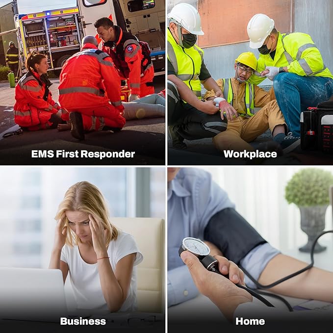 RHINO RESCUE First Responder First Aid Kit Fully-Stocked EMT Bag, Professional - Image 3