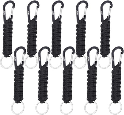 EOTW Paracord Keychain for Men Women Paracord Carabiner Backpack Keychain by EOTW