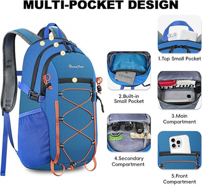 Seektop 20L Foldable Waterproof Hiking Backpack, Ultralight Small Lightweight - Image 4