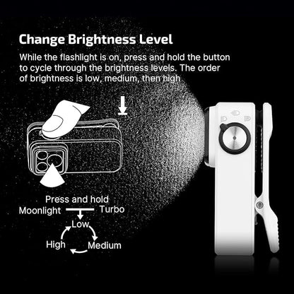 OLIGHT Oclip Pro EDC Flashlight Clip-on Light, Rechargeable 500 Lumens - Image 4