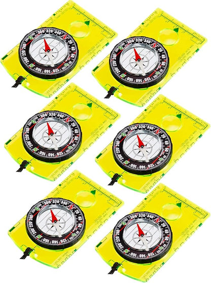 Gejoy 6 Pieces Orienteering Compass Bulk Scout Compass by Unknown