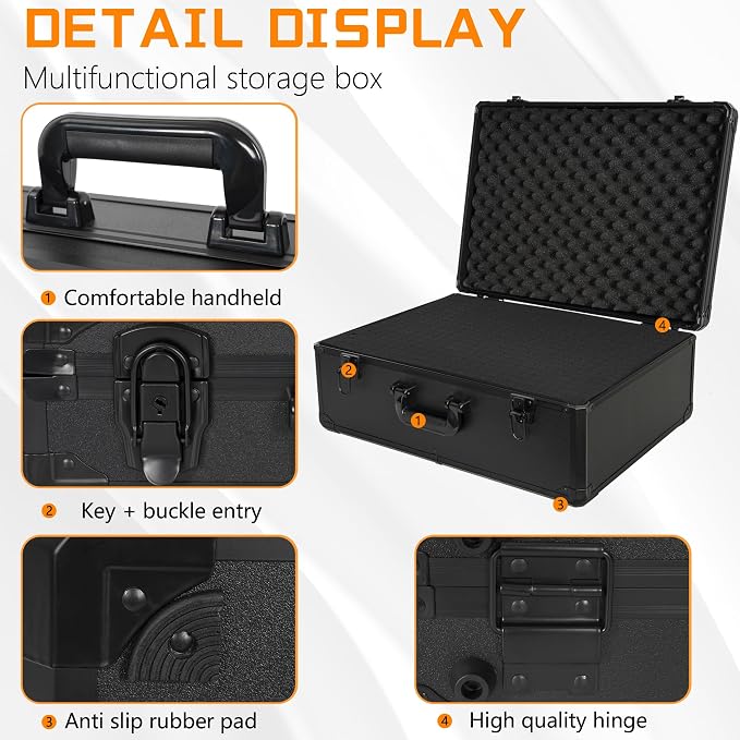 23 Inch Aluminum Carrying Case 23 X 16.5 X 8.6 Inch Ideal - Image 3