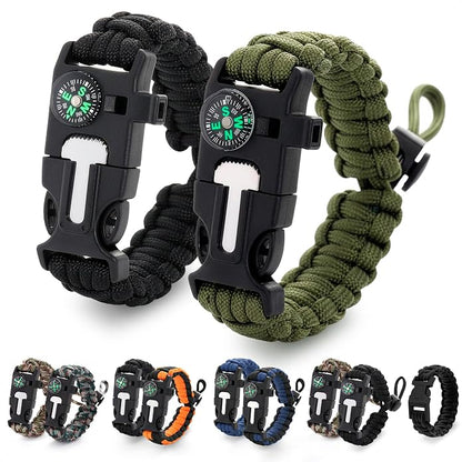 Paracord Bracelets for Men and Women – Adjustable Survival Paracord Bracelet by NADOBA