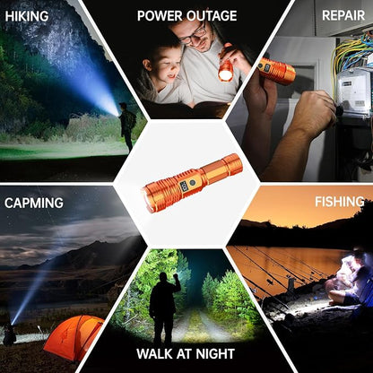 Flashlights High Lumens Rechargeable, 000LM LED Super Bright Flash Light - Image 8