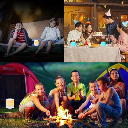 Nursery Night Light for Kids, USB Rechargeable Small Desk Lamp, 13 RGB Colors & - Image 7