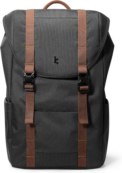 tomtoc Flap Laptop Backpack, Lightweight, Water-Resistant Casual Daypack by tomtoc