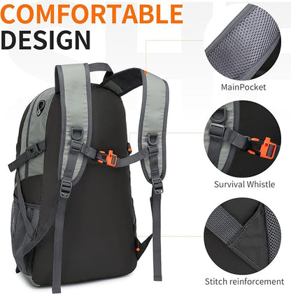 40L Hiking Backpack Lightweight Daypack Waterproof Travel Camping Backpack - Image 4