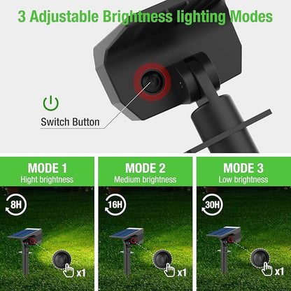 nipify 10 Pack Solar Spot Lights Outdoor Motion Sensor - Image 4