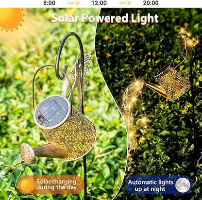 SRNPMIU Solar Watering Can Light, Solar Outdoor Decorative, Garden Decor Lights - Image 2