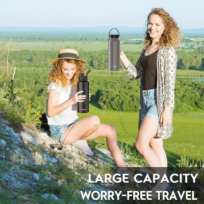 Navigate 40 oz Insulated Stainless Steel Sports Water Bottle - Image 6