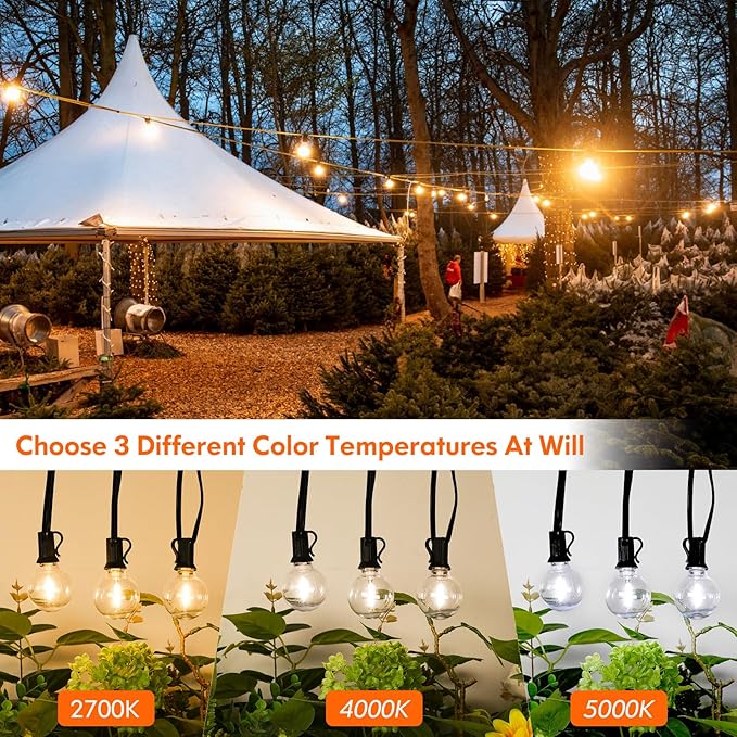 200FT LED Outdoor String Lights - Image 2