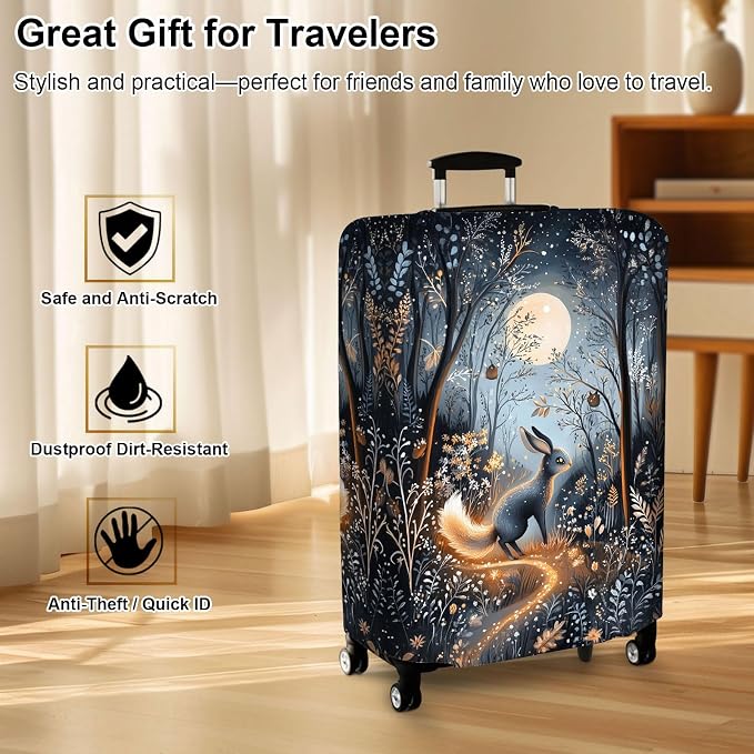 Luggage Cover Protector for 26-28 Inch Suitcases, TSA Approved Elastic Travel - Image 7