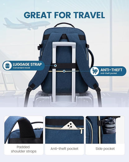 LOVEVOOK Travel Backpack for Women & Men 40L, Airline Approved Carry On - Image 6