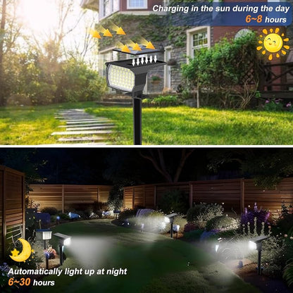 WENATY Solar Spot Lights Outdoor Waterproof IP65, 12 Pack Landscape Spotlights - Image 2