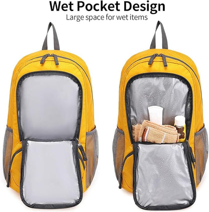 FENGDONG 35L Lightweight Foldable Waterproof Packable Travel Small Hiking - Image 6