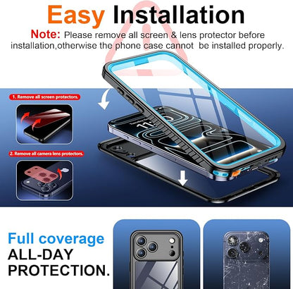 SPIDERCASE for iPhone 17 Pro Case Waterproof, Built-in Lens & Screen Protector - Image 6