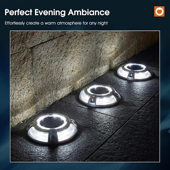 addlon Solar Dock Lights Outdoor 12 Pack, 2 Color Modes LED Deck Marine - Image 9