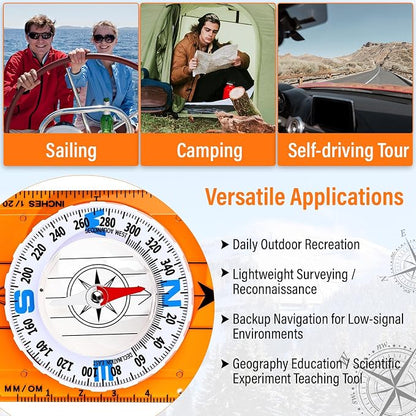 20 Pcs Acrylic Orienteering Compass Hiking Backpacking Survival Reliable - Image 7