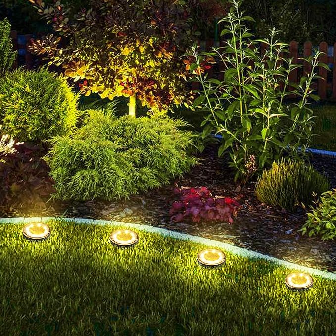 Joomer Solar Ground Lights, 8 Pack 8 LED Solar Lights Outdoor IP68 Waterproof - Image 7