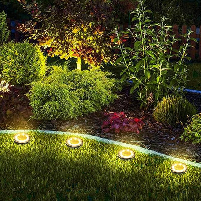Joomer Solar Ground Lights, 8 Pack 8 LED Solar Lights Outdoor IP68 Waterproof - Image 7