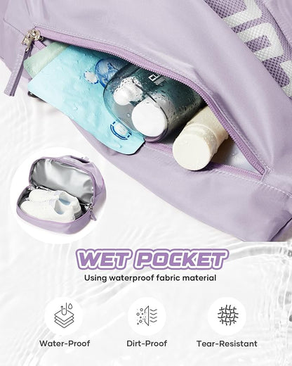 Gym Backpack for Women with Shoe Compartment, Sport Backpack Casual Daypack for - Image 2