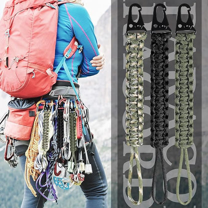 Shappy 3 Pcs Paracord Keychain Weave 550 Paracord 9 Inch Tactical Lanyard - Image 4
