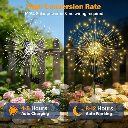 Solar Garden Lights Outdoor Decor Waterproof, Fairy Lights Solar Powered - Image 3
