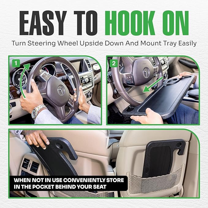 lebogner Steering Wheel Tray, Car Tray - Image 4