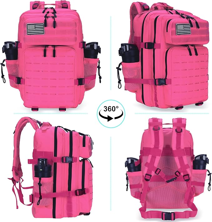 Military Tactical Backpack 45L/25L 3 Day Assault Pack Molle Daypack Hiking - Image 7