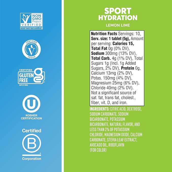 Nuun, Electrolyte Drink Tabs Lemon Lime, 1.9 Ounce - Image 5