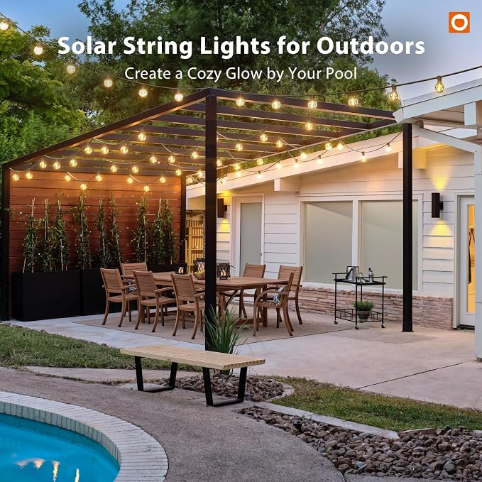 addlon 100FT Solar String Lights Outdoor - Image 9